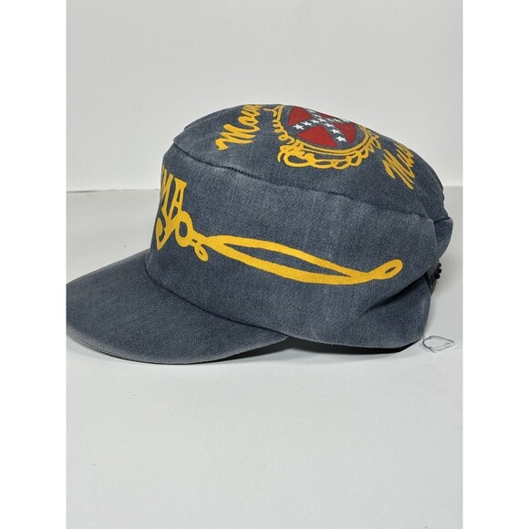 Vintage ALABAMA Mountain Music Adjustable Hat/ Cap Strapback Blue Distressed 80s - Picture 6 of 12